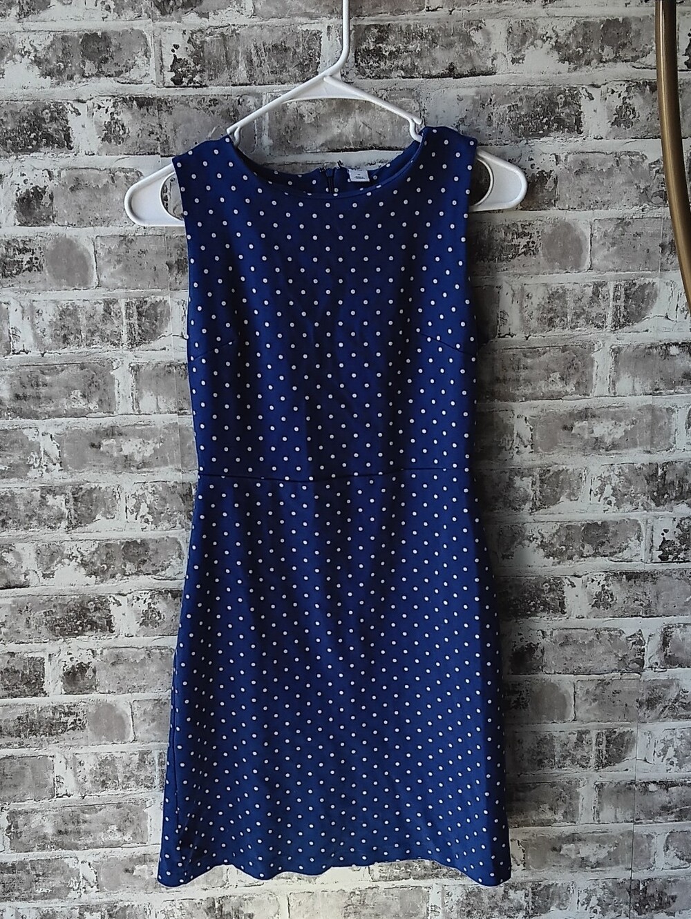 Adorable Vintage Style Blue Polka Dot Dress
